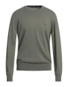 Harmont & Blaine Man Sweater Military Green Size Xl Cotton