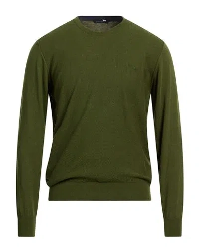 Harmont & Blaine Man Sweater Military Green Size Xxl Cotton