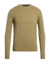 Harmont & Blaine Man Sweater Mustard Size Xxl Wool, Viscose, Polyamide, Cashmere In Green