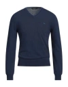 Harmont & Blaine Man Sweater Navy Size S Merino Wool, Viscose, Polyamide, Cashmere In Navy Blue