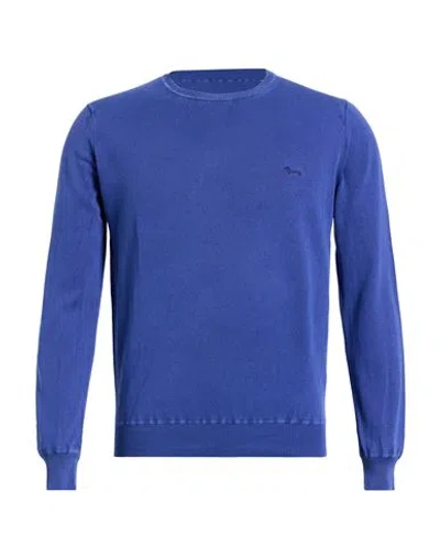 Harmont & Blaine Man Sweater Navy Size Xxl Cotton In Blue