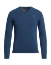 Harmont & Blaine Man Sweater Blue Size 3xl Polyamide, Wool, Viscose, Cashmere In Navy Blue