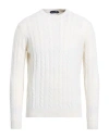 Harmont & Blaine Man Sweater Off White Size 3xl Wool, Viscose, Polyamide, Cashmere In Neutral