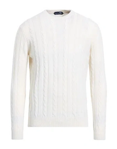 Harmont & Blaine Man Sweater Off White Size 3xl Wool, Viscose, Polyamide, Cashmere In Neutral