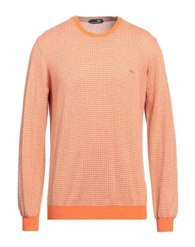 Harmont & Blaine Man Sweater Orange Size L Cotton