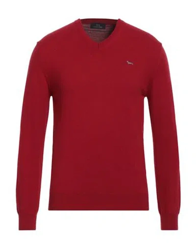 Harmont & Blaine Man Sweater Red Size M Polyamide, Wool, Viscose, Cashmere