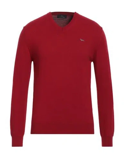 Harmont & Blaine Man Sweater Red Size M Polyamide, Wool, Viscose, Cashmere In Red