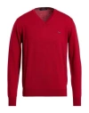 Harmont & Blaine Man Sweater Red Size L Wool In Red
