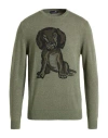 Harmont & Blaine Man Sweater Sage Green Size L Wool, Viscose, Polyamide, Cashmere In Green