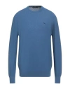 Harmont & Blaine Man Sweater Slate Blue Size 3xl Cotton In Blue