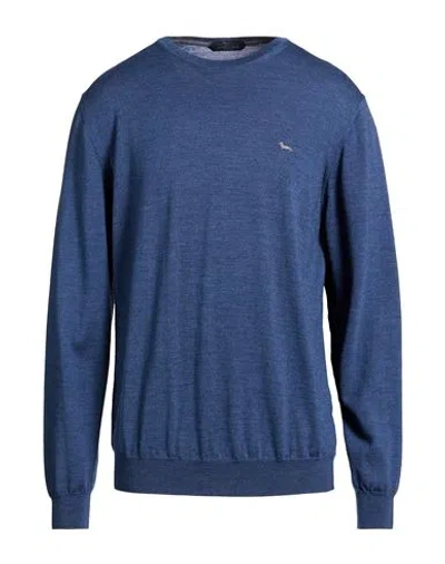 Harmont & Blaine Man Sweater Slate Blue Size Xxl Wool