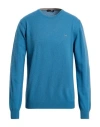 Harmont & Blaine Man Sweater Slate Blue Size Xxl Wool, Viscose, Polyamide, Cashmere In Blue