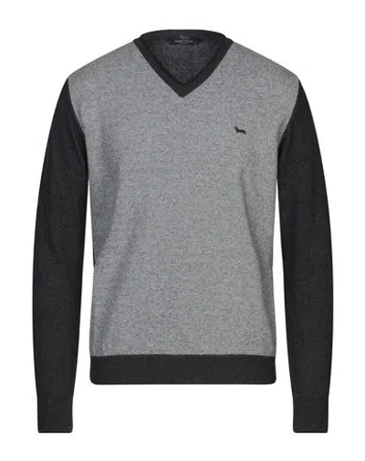 Harmont & Blaine Man Sweater Charcoal Size S Wool, Viscose, Polyamide, Cashmere, Cotton In Grey