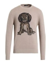 Harmont & Blaine Man Sweater Taupe Size L Wool, Viscose, Polyamide, Cashmere In Neutral
