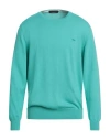Harmont & Blaine Man Sweater Turquoise Size Xxl Cotton In Blue
