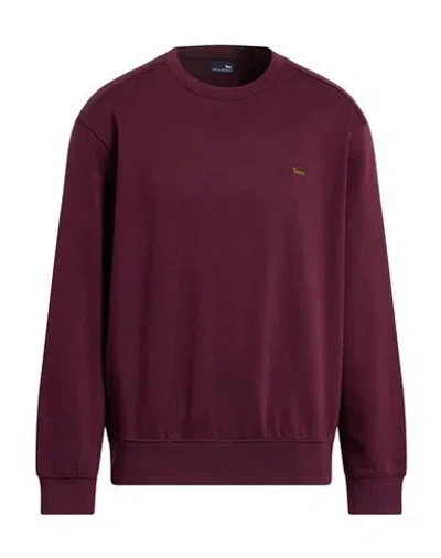 Harmont & Blaine Man Sweatshirt Burgundy Size L Cotton, Polyester