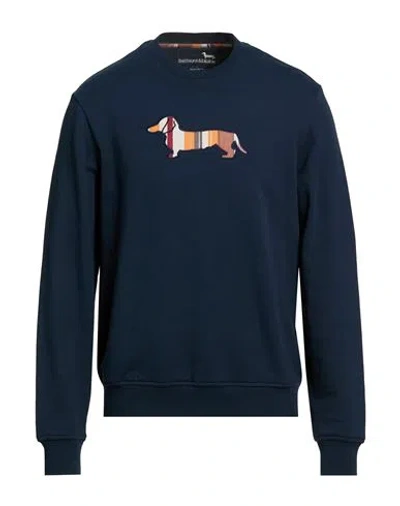 Harmont & Blaine Man Sweatshirt Midnight Blue Size L Cotton