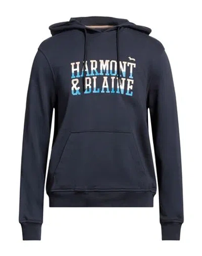 Harmont & Blaine Man Sweatshirt Midnight Blue Size Xl Cotton