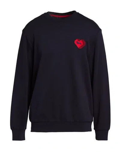 Harmont & Blaine Man Sweatshirt Midnight Blue Size Xxl Cotton