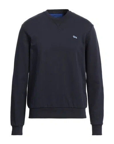 Harmont & Blaine Man Sweatshirt Midnight Blue Size Xxl Cotton In Black