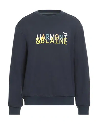 Harmont & Blaine Man Sweatshirt Navy Blue Size Xl Cotton