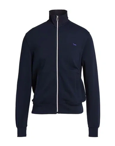 Harmont & Blaine Man Sweatshirt Navy Size 3xl Cotton In Blue