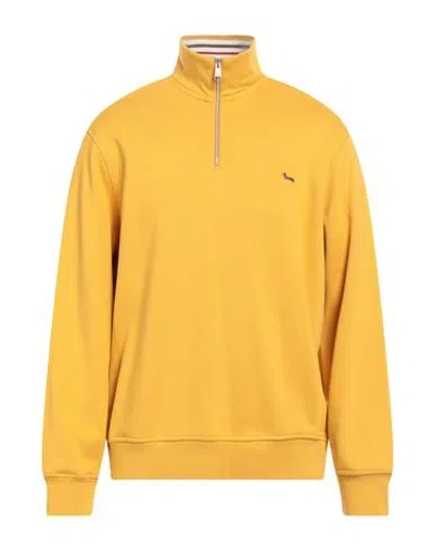 Harmont & Blaine Man Sweatshirt Ocher Size L Cotton In Yellow
