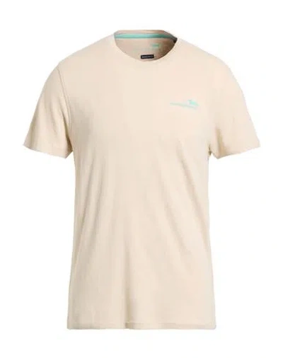 Harmont & Blaine Man T-shirt Beige Size 3xl Linen, Cotton In Neutral