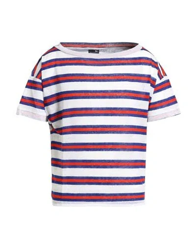 Harmont & Blaine Man T-shirt Blue Size M Linen In Multi