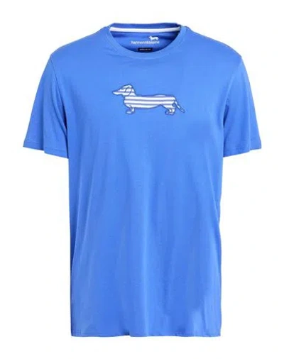 Harmont & Blaine Man T-shirt Blue Size Xxl Cotton