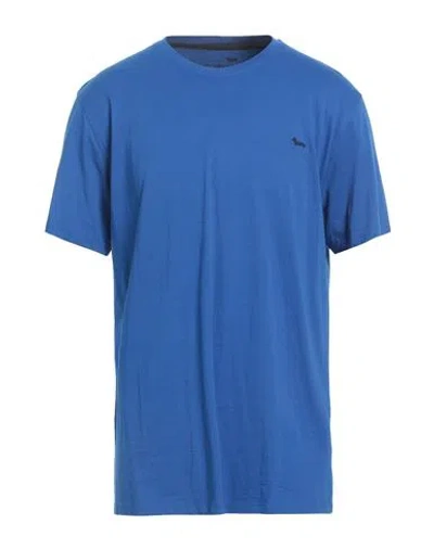 Harmont & Blaine Man T-shirt Bright Blue Size Xxl Cotton