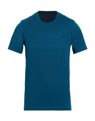 Harmont & Blaine Man T-shirt Deep Teal Size S Cotton In Blue