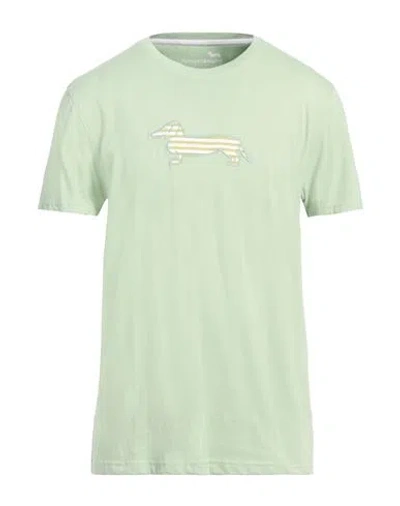 Harmont & Blaine Man T-shirt Light Green Size L Cotton In Green