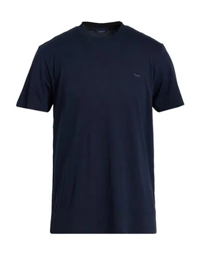 Harmont & Blaine Man T-shirt Midnight Blue Size L Cotton