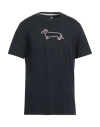 Harmont & Blaine Man T-shirt Midnight Blue Size L Cotton