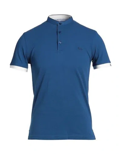 Harmont & Blaine Man T-shirt Midnight Blue Size S Cotton