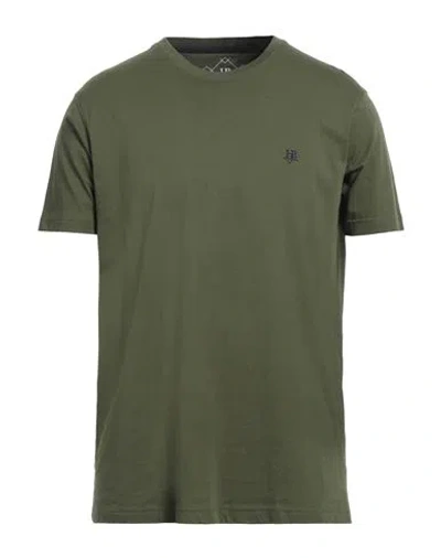 Harmont & Blaine Man T-shirt Military Green Size Xxl Cotton