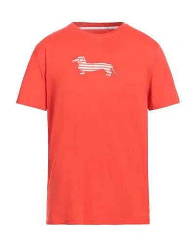 Harmont & Blaine Man T-shirt Orange Size L Cotton