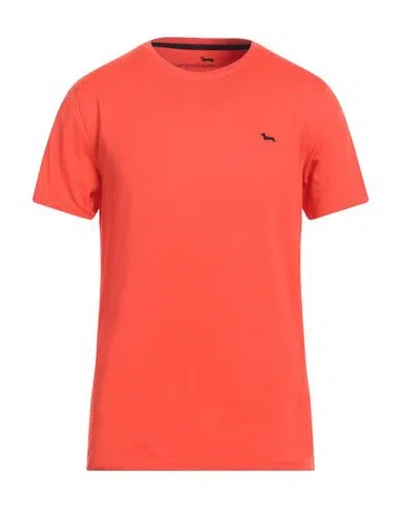 Harmont & Blaine Man T-shirt Orange Size L Cotton