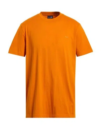 Harmont & Blaine Man T-shirt Orange Size L Cotton