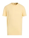 Harmont & Blaine Man T-shirt Pastel Yellow Size L Cotton In Yellow