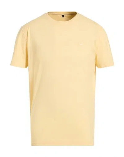 Harmont & Blaine Man T-shirt Pastel Yellow Size L Cotton