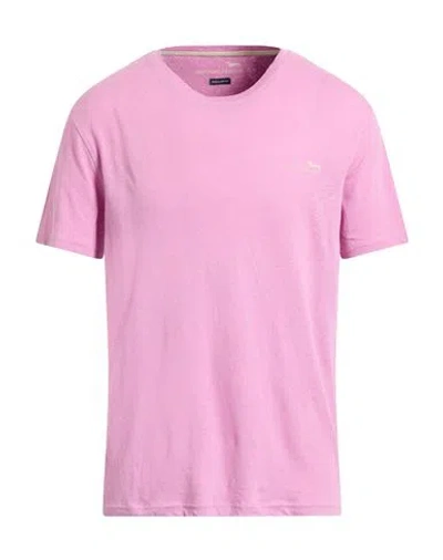 Harmont & Blaine Man T-shirt Pink Size 3xl Linen, Cotton