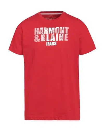 Harmont & Blaine Man T-shirt Red Size S Cotton