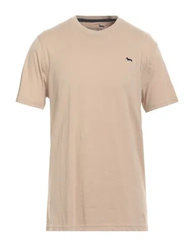Harmont & Blaine Man T-shirt Sand Size 4xl Cotton In Beige