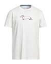Harmont & Blaine Man T-shirt White Size L Cotton