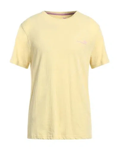Harmont & Blaine Man T-shirt Yellow Size 3xl Linen, Cotton