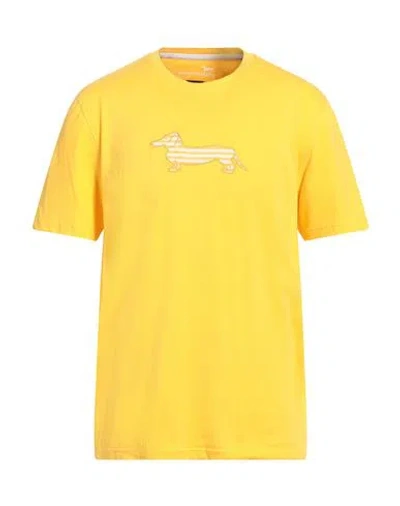 Harmont & Blaine Man T-shirt Yellow Size L Cotton