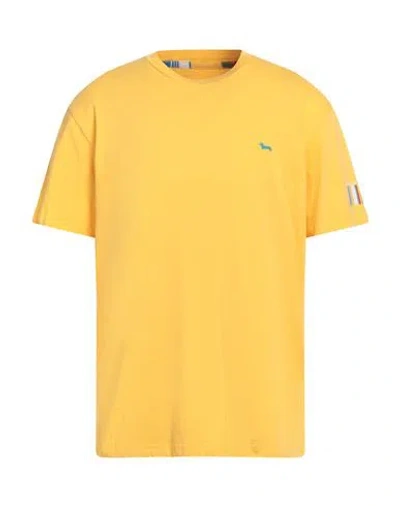 Harmont & Blaine Man T-shirt Yellow Size L Cotton