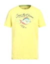 Harmont & Blaine Man T-shirt Yellow Size Xxl Cotton In Yellow